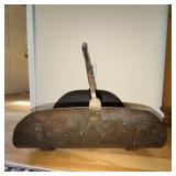 Heavy Hammered Brass Log Basket