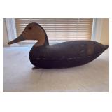 Wooden Duck Decoy, 15 Inches, Missing Eye