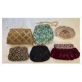 Six Vintage Beaded Evening Bags