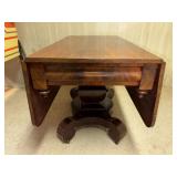 Empire Drop Leaf Table with Pedestal Base