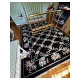 Hand Tied Room Size Rug, Floral Pattern