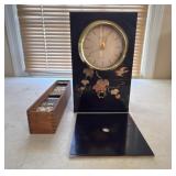 Battery Operated Clock and Dominoes