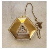 Pierre Balmain Gold Hexagonal Clutch