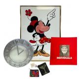 Minnie Mouse Poster, Clock, Book & Change Purses