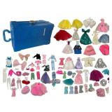 Large Lot Barbie Clothes Assortment and Case