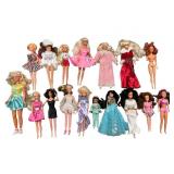 17 Dolls Including Barbie