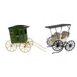 2 Ceramic Wagons Inc Metlox Pottery
