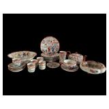 Japanese Porcelain Dish and Tea Set