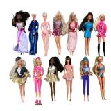 13 Barbie Dolls with Outfits