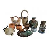 11 Various Ceramic and Pottery Vessels