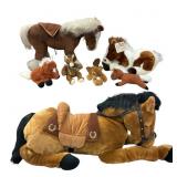 Plush Horse and Pony Toy Lot