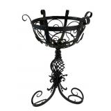 Wrought Iron Decorative Stand, 18' Tall