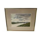 L. Mistretta 1995 Watercolor Scenery 16.5x20'