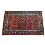 Handwoven Persian Bijar Style Area Rug, 40 x 65 In