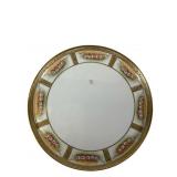 Hand Painted Nippon Gold Gilt Plate 12'