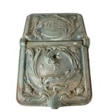 Ornate Enamel on Cast Iron Dragon Scuttle