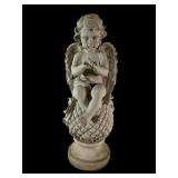Lightweight Painted Resin Angel Lawn Sculpture