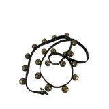 Leather Strap with Brass Sleigh Bells