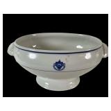 Mayer China Serving Bowl 18 White Blue