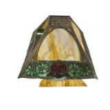 Stained Glass Lampshade, Marked 145