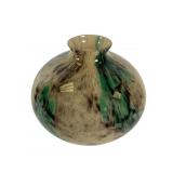 Gorgeous Czechoslovakia Art Glass Bulbous Vase