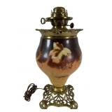 Brass and Glass Table Lamp, Marked 1193