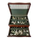 Silver Plate Flatware in Wood Case