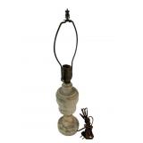 Marble Table Lamp, 20in x 4in