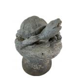 Concrete Turtle Garden Sculpture 13x11x10