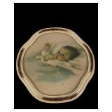 Lithograph Bessie Pease Infant in Blankets Artwork