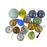 Hand Blown Glass ornaments & Witches Balls
