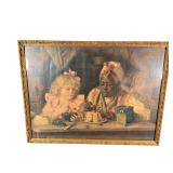 Harry Roseland 1901 Framed Litho On Canvas 21x28'