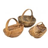 3 Hand Woven Gods Eye Baskets