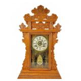 New Haven Antique Gingerbread Mantle Clock