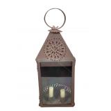 Punched Tin Double Candle Lantern