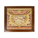 1812 Pennsylvania German Fraktur Tune Booklet