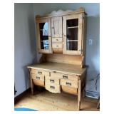 Antique Maple Bakerï¿½s Cabinet