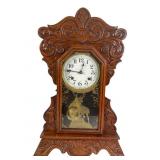 Antique Gingerbread Shelf Mantle Clock