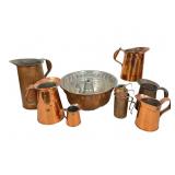 Vintage Copper Kitchenware Assortment