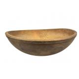 Primitive Wooden Out of Round Dough or Butter Bowl
