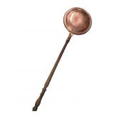 Decorative Copper Bed Warmer with Painted Handle