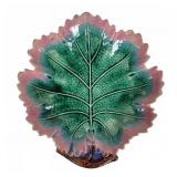Griffin Smith & Hill Etruscan Majolica Oak Plate