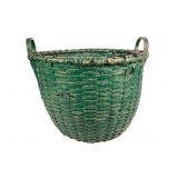 American Green Painted Splint Basket