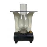 Railroad Car Oil Lamp with Repainted Finish