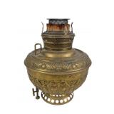 Juno Parlor Oil Lamp, Brass