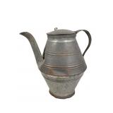 19th-Century American Tin Gooseneck Coffee
