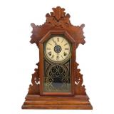 E. Ingraham Walnut Kitchen Mantel Clock