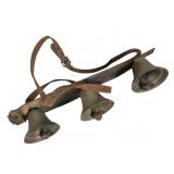 Brass Triple Bell Door Bracket Chimes