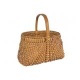 Handwoven White Oak Splint Buttocks Basket