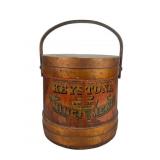Keystone Mince Meat Wooden Advertising Firkin